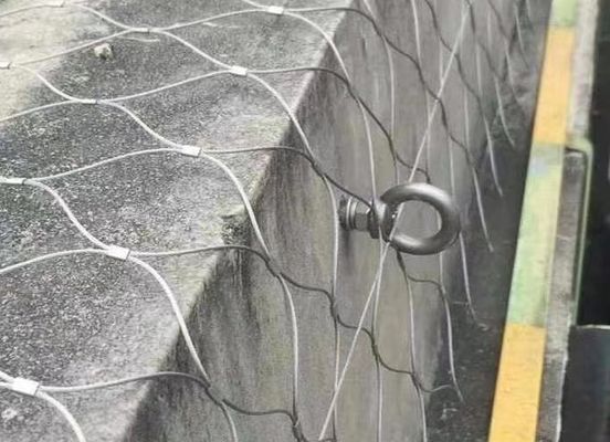 ضخامت 2 میلی متر 304 Ss طناب مش تزئینی برای باغ وحش نرده