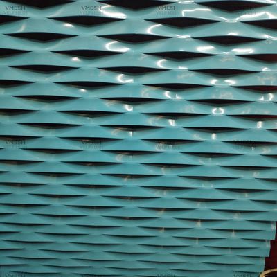 دیوار خارجی 4x8 فوت آلومینیوم مشبک ورق منبسط شده با پوشش پودری ضد زنگ