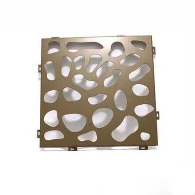 نماهای فلزی سوراخ دار PVDF تزئینی معماری داخلی 1500x2500mm