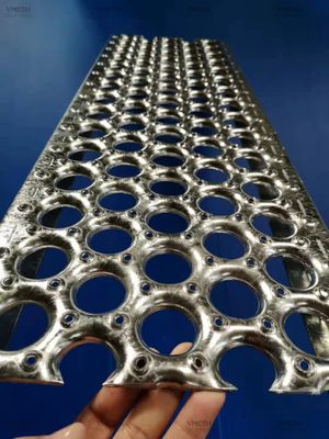 گالوانیزه گرم 5 سوراخ کانال گرد Perf O Grip گریتینگ 300 میلی متر عرض