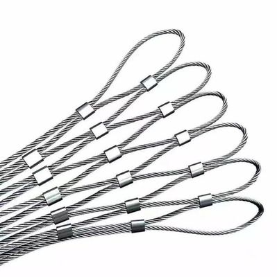 Flexible Ferrule Inox Cable Steel Steel Rope Mesh SS 304 316
