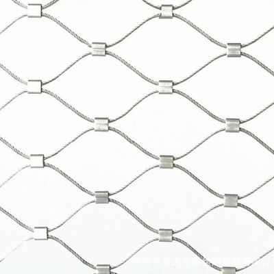 نرده ایمن مش طناب از جنس استنلس استیل 304 برای باغ وحش