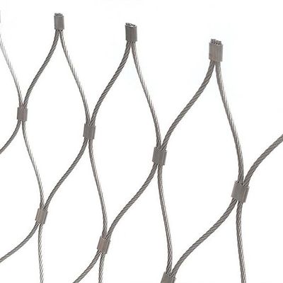 کابل سیمی اینوکس مش طناب فولادی ضد زنگ انعطاف پذیر SS 304 316