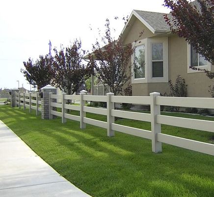 100٪ مواد تازه دوامدار 2rails 3rails PVC Paddock حصار حصار مزرعه