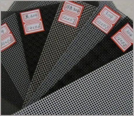 16 میش 0.45mm 304 فولاد ضد زنگ پرده پنجره
