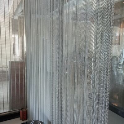پرده سیمی مشبک زنجیره ای تزئینی استیل ضد زنگ
