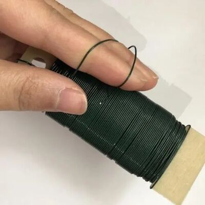 22 گیج آهنی نرم گل فروشی سیم رنگ سبز برای گل آرایی