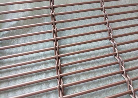 لمینیت شیشه ای استیل ضد زنگ مشبک تزئینی PVDF نقاشی تیتانیوم