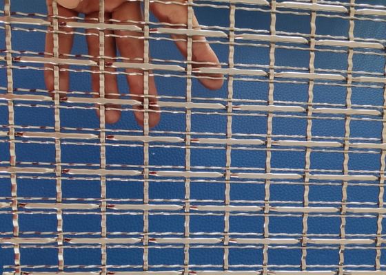 ورق فلزی مشبک معماری برنجی دست باف 1.8mm 2.0mm سیم مشبک فلزی