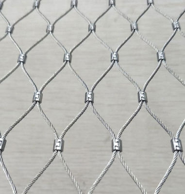 سفارشی شده 2mm 304 فولاد ضد زنگ طناب سیم میش گشایش 60 * 104mm
