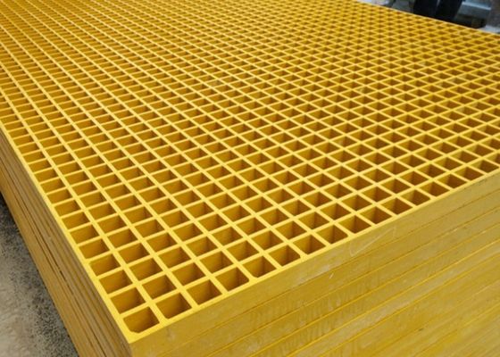 توری کف گذرگاه خورشیدی فایبرگلاس فایبرگلاس زرد سبز 1220*3660mm 1220*2440mm FRP
