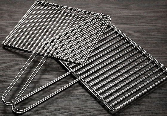سبد کباب پز کباب پز ضد زنگ تاشو مش توری Bbq استیل ضد زنگ برای ماهی