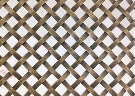 مش سیمی بافته شده معماری فولاد ضد زنگ 304 316 2.5 متر عرض 4.0 متر