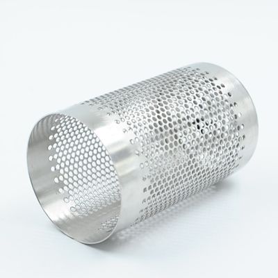پانچ سوراخ دار لوله فیلتر مش سیم فولادی ضد زنگ 304 316l